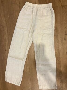 ZARA Beige Linen Pants